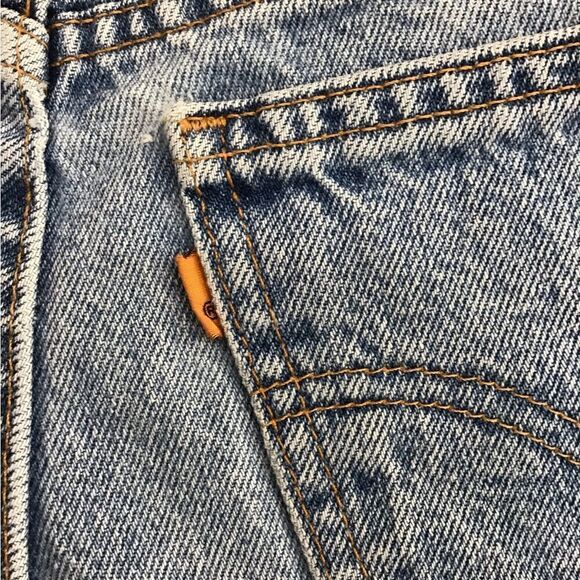 Levi’s Jeans 550 Orange Tab Vintage Mom High Waist Straight Leg Size 27 X 28 - Picture 9 of 14
